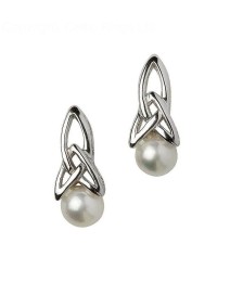 Boucles d'oreilles celtiques perle en argent