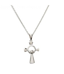 Small Claddagh Cross - Silver