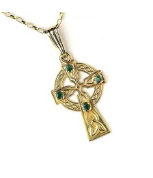 Small Cross with 4 Emeralds