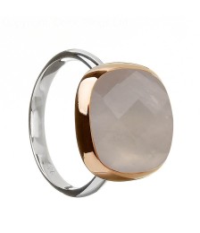 Irischer Rosenquarz Ring