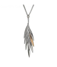 Irish Feather Drop Pendant