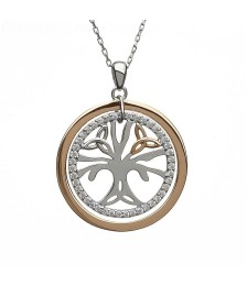 CZ Tree of Life Pendant