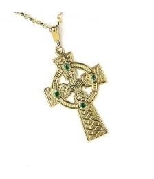 Large Cross with 4 Emeralds