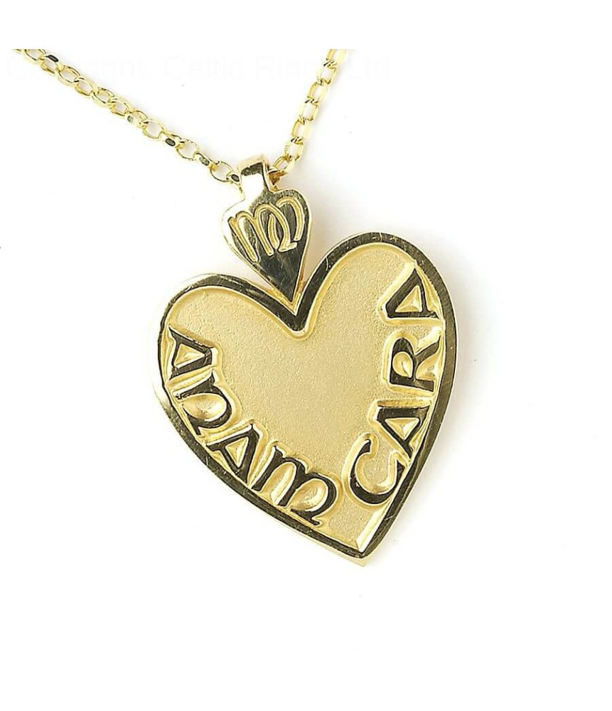 Irish Soulmate Pendant - Yellow Gold