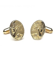 Oval Heraldic Cufflinks