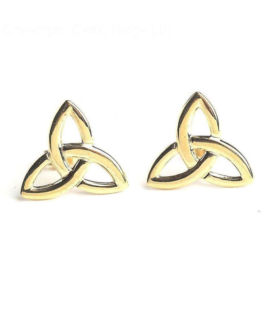 Dearbhla Celtic Earrings - Yellow Gold