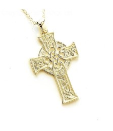 4 Gospels Celtic Cross - Yellow Gold