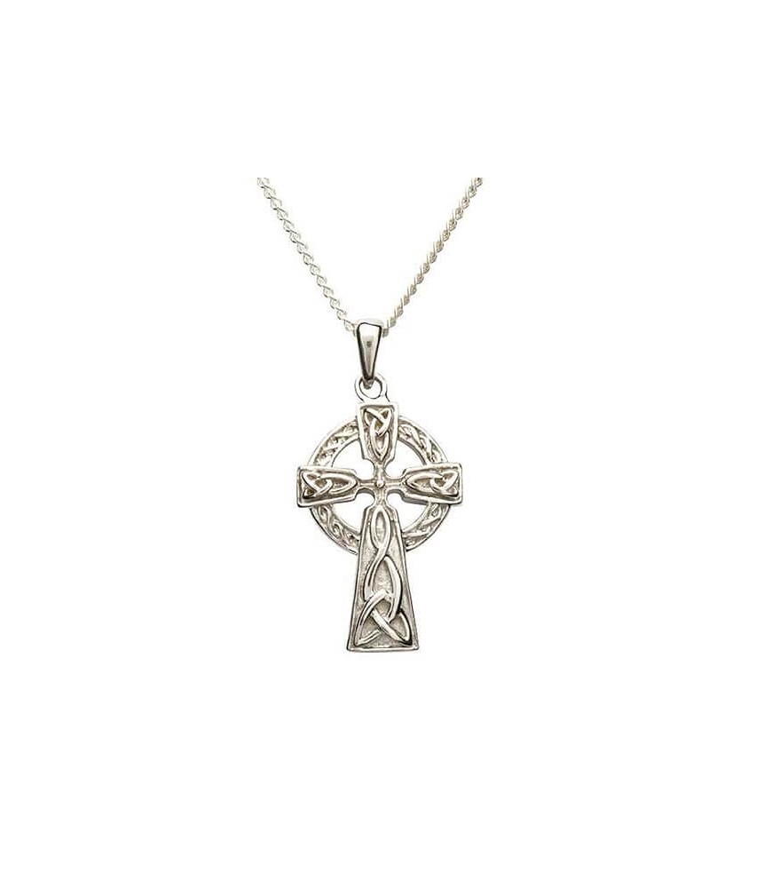 Doppelseitiges Trinity Kreuz - Silber