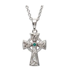 Medium Cross with Emerald