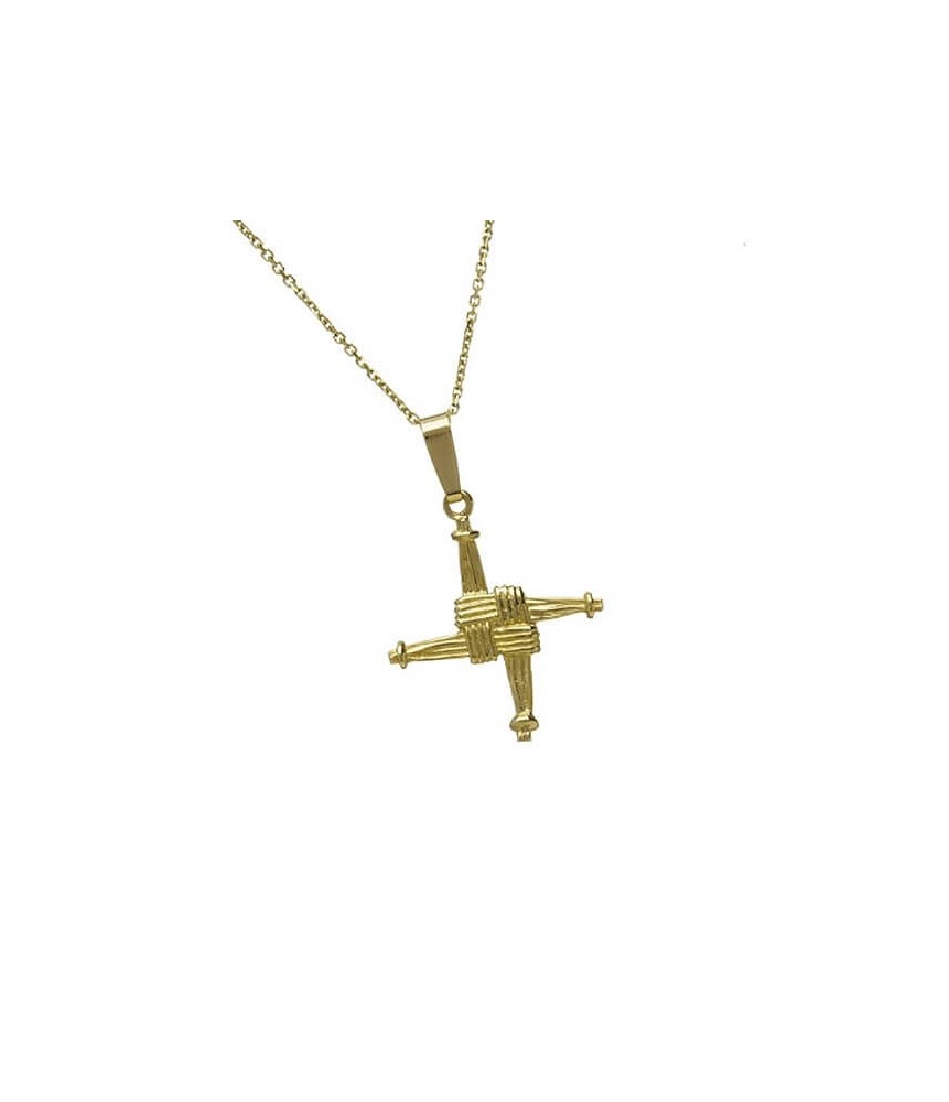 Kleines St. Brigid's Kreuz - Gelbes Gold