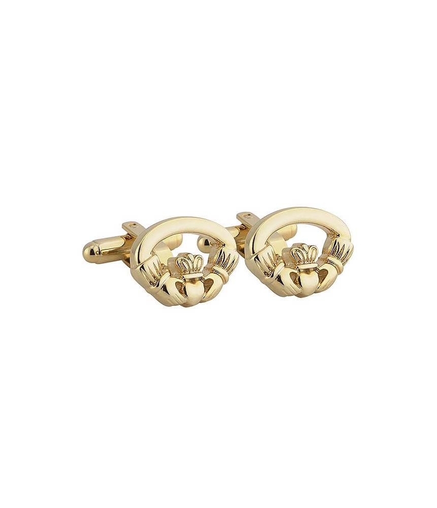 Claddagh Cufflinks - Gold Plated