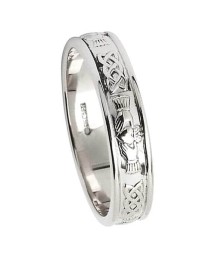 Bague de mariage en argent Claddagh