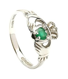 Irish Engagement Ring - White Gold