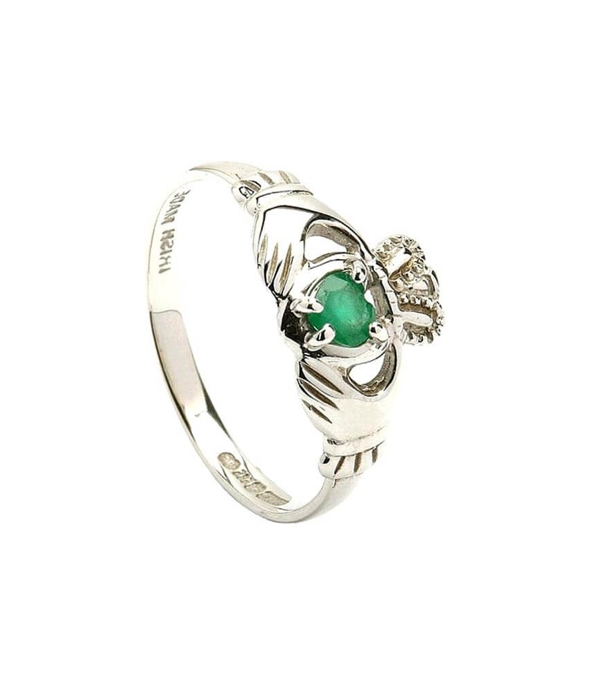 Irish Engagement Ring - White Gold