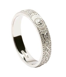 Narrow Silver Wedding Ring