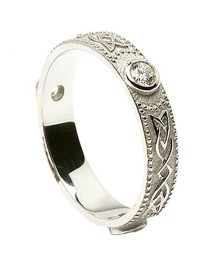 Celtic Diamond Wedding Ring