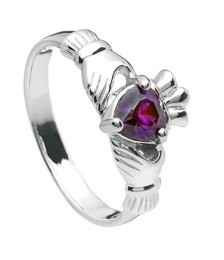 February Claddagh Ring