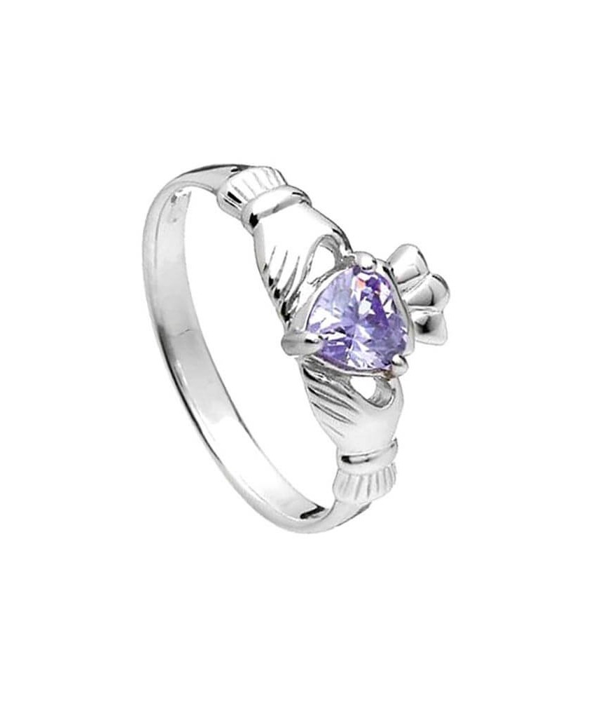 June Claddagh Ring - Silver