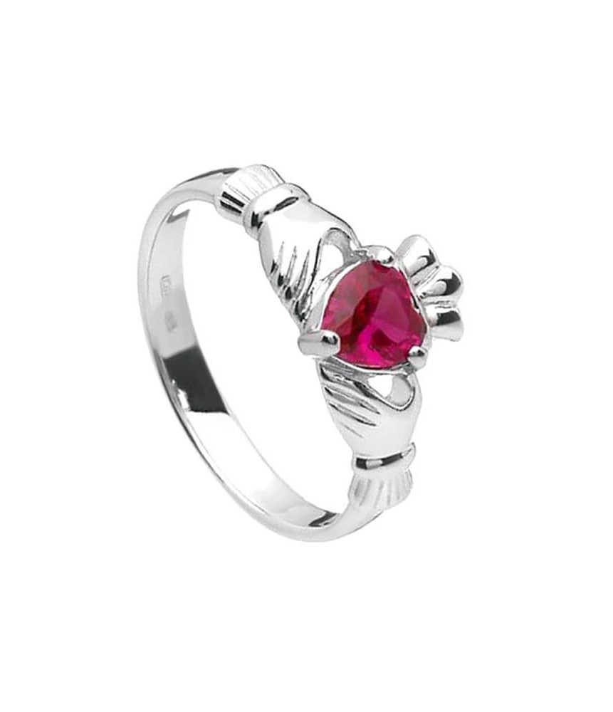 Bague Claddagh de juillet - argent