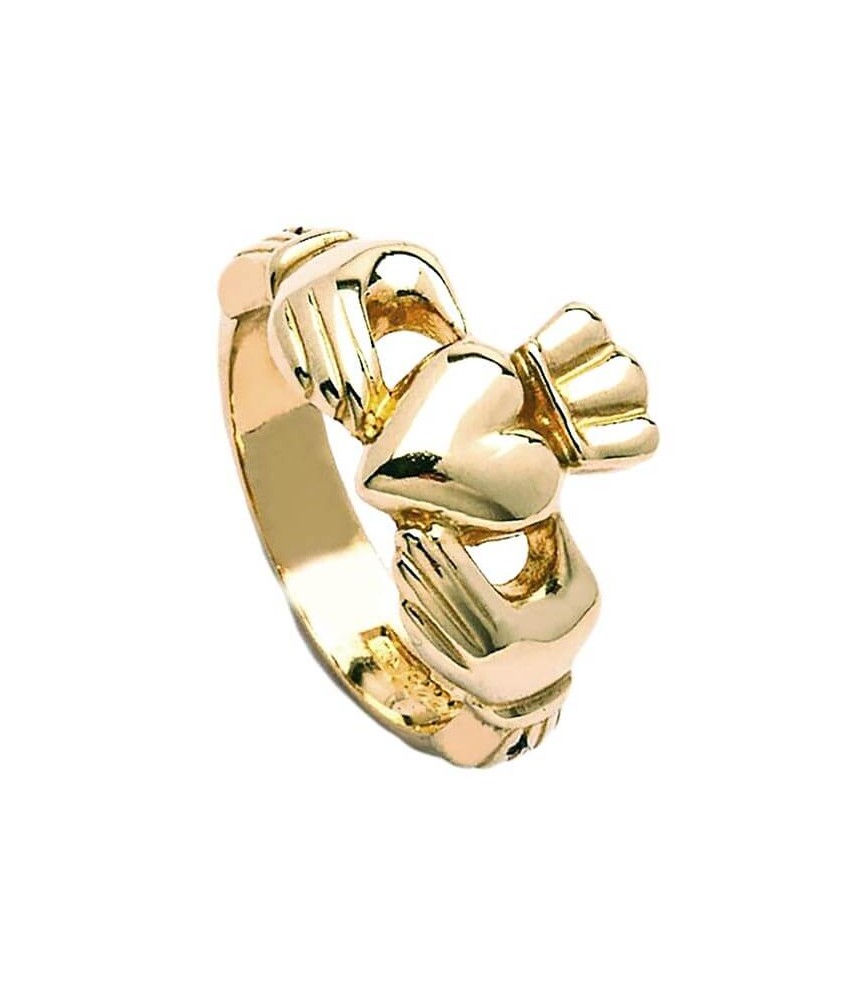 Bague Classique Claddagh pour homme - Or