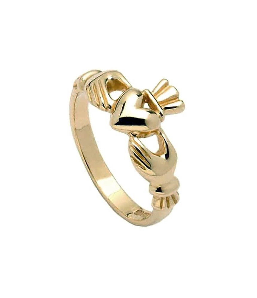 Womens Classic Claddagh Ring - Gold