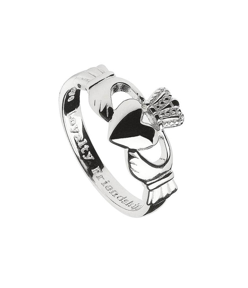 Mens Silver Claddagh Ring