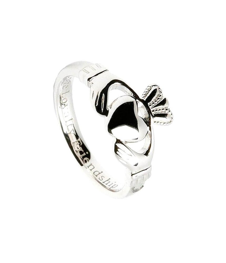 Womens Comfort Fit Claddagh Ring