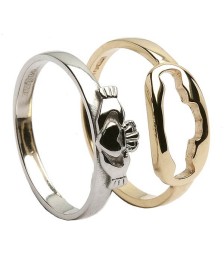 Bague Claddagh en deux pièces