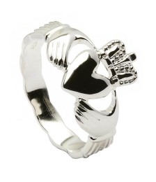 Mens Claddagh Ring - Silver