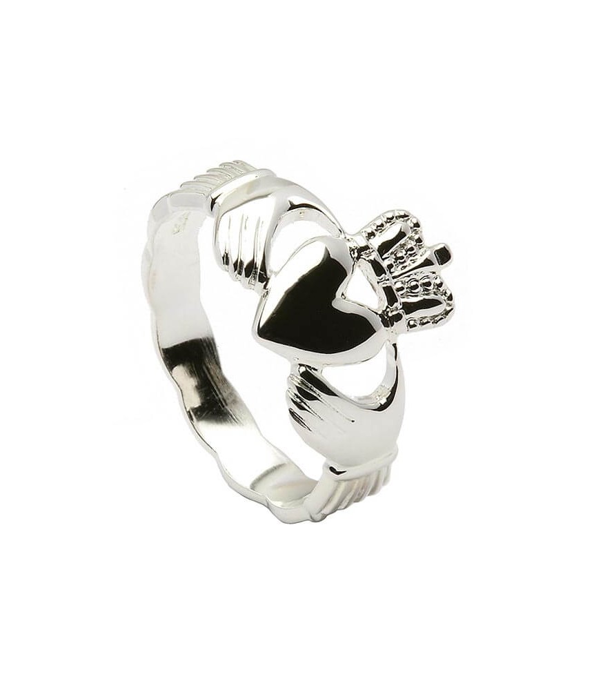 Mens Claddagh Ring - Silver