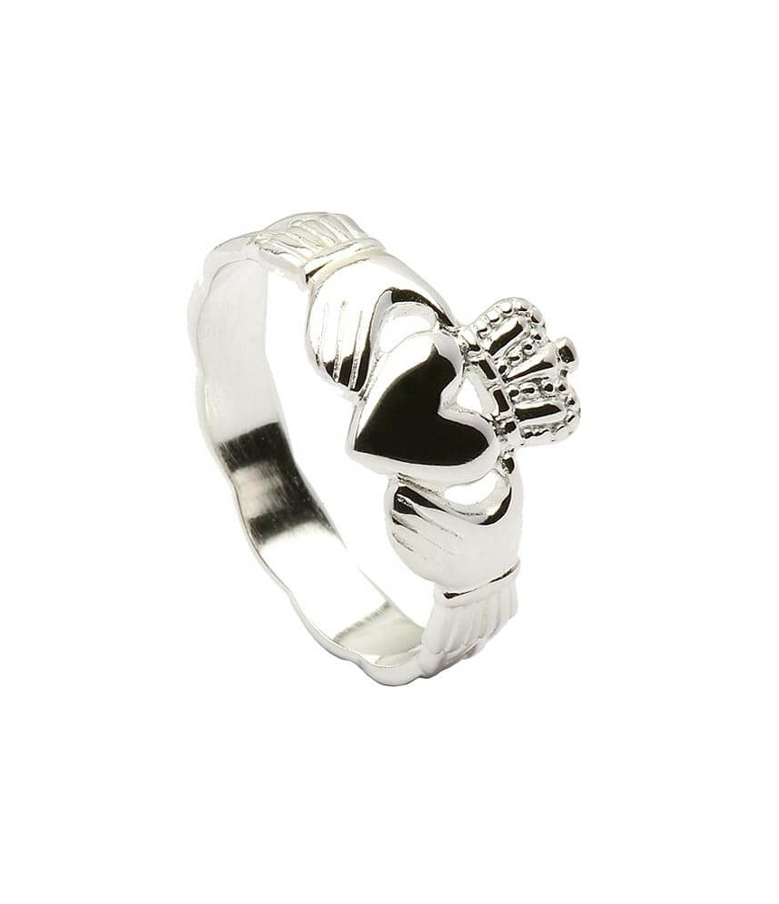 Womens Classic Claddagh Ring - Silver