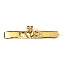 Claddagh Tie Bar - Yellow Gold