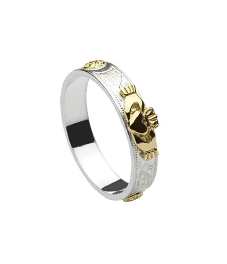 Celtic Shield Claddagh Ring