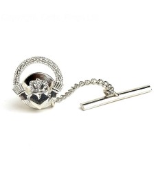 Engraved Claddagh Tie Pin