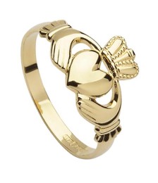 10k Gold-Claddagh-Ring für Herren