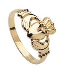 Bague Claddagh en or 10k pour femme