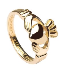 Bague Claddagh pour homme avec gravure