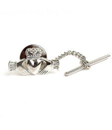 Claddagh Tie Pin - Silver