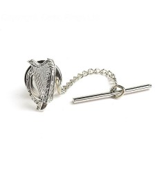 Harp Tie Pin - Silver