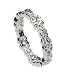 Celtic Knot Stone Set Ring