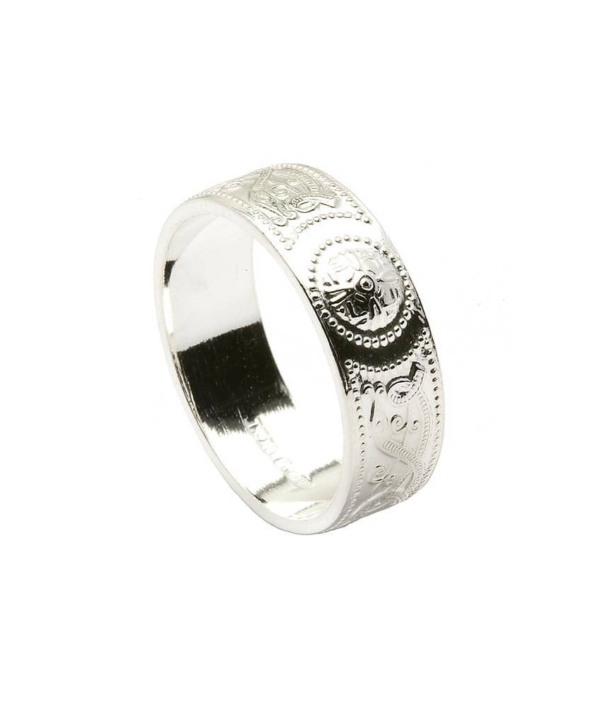 Bague celtique en argent - basée sur le calice Ardagh