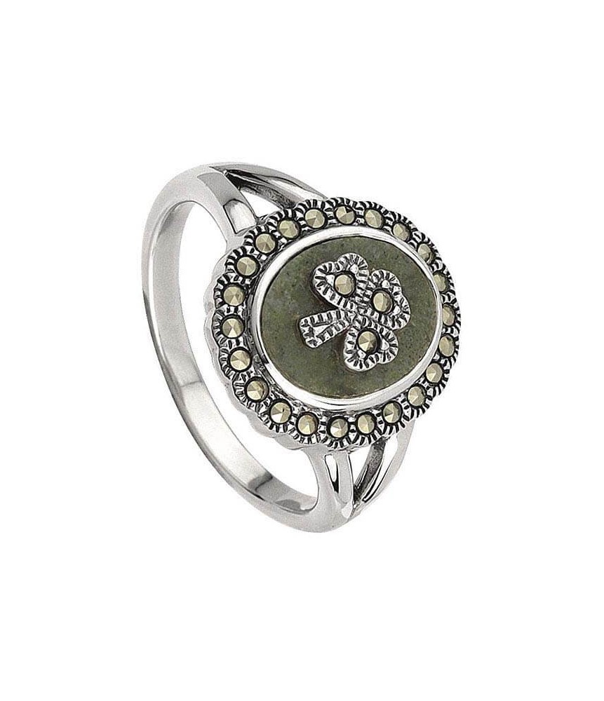 Marble Shamrock Ring