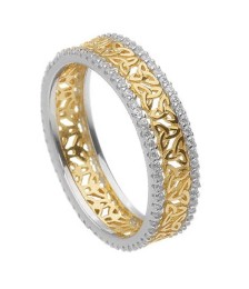 Two Tone Trinity Eternity Band