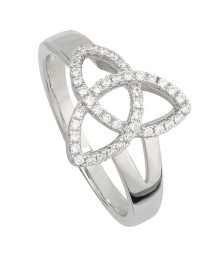 CZ Trinity Knot Ring