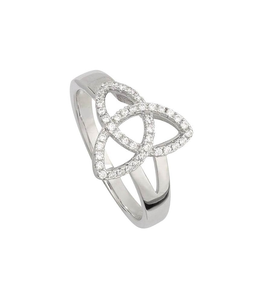 CZ Trinity Knot Ring