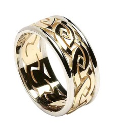 Eternal Celtic Knot Ring with Trim