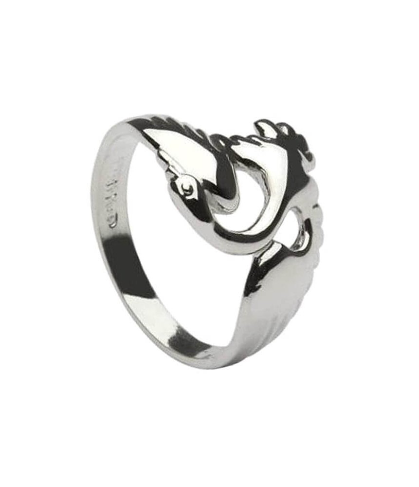 Silver Swan Ring