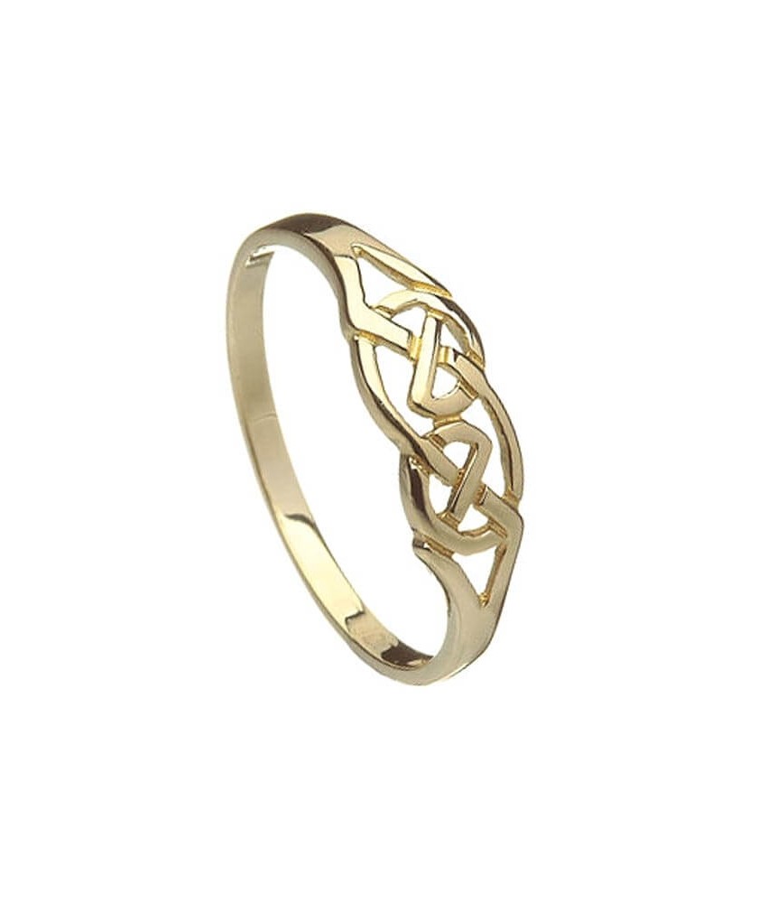 Womens Gold Celtic Knot Ring