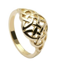 Domed Celtic Knot Ring