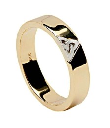 Two Tone Trinity Ring